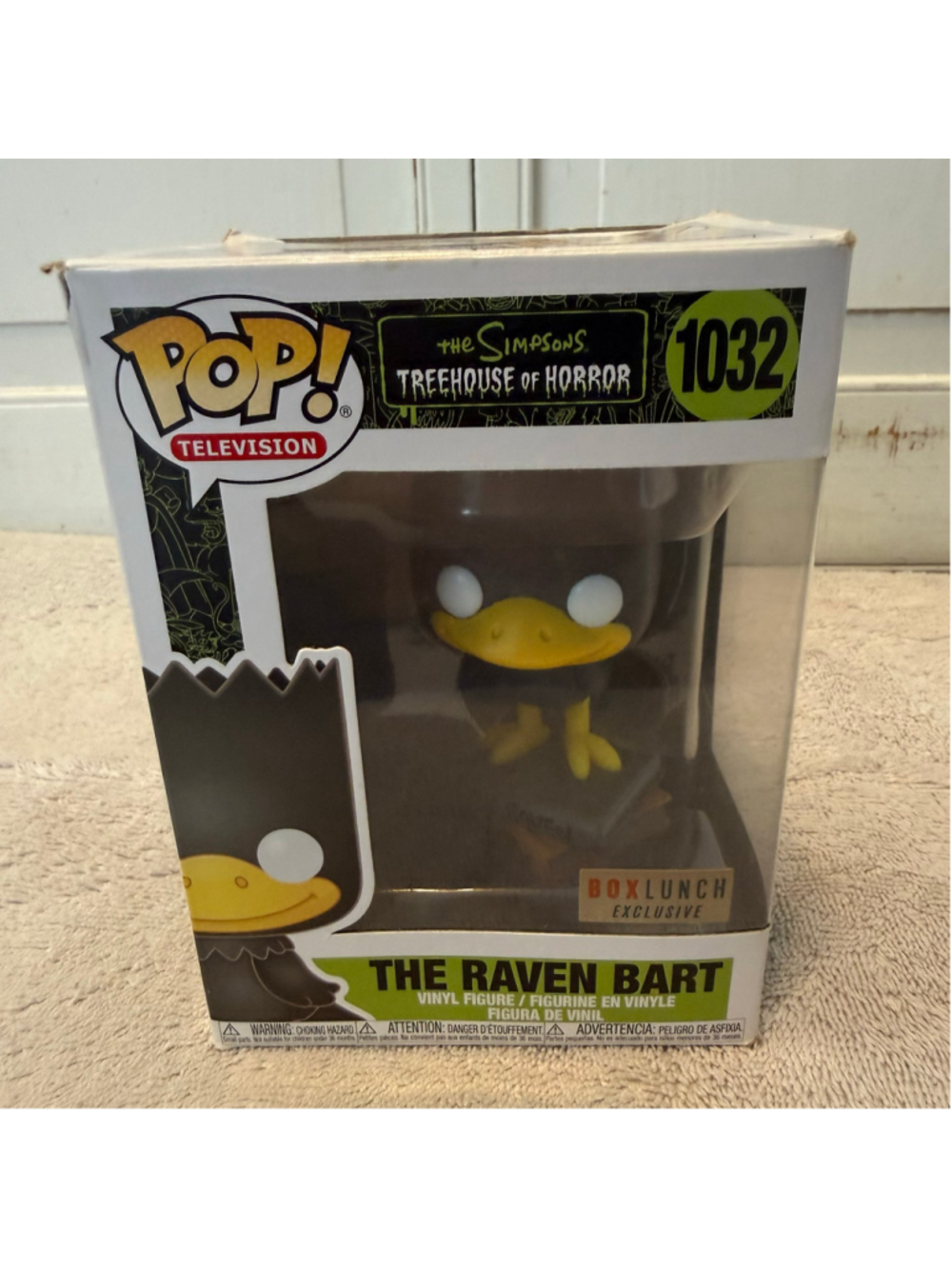 Funko Pop The Simpsons Treehouse of Horror Raven Bart #1032 BoxLunch Exclusive